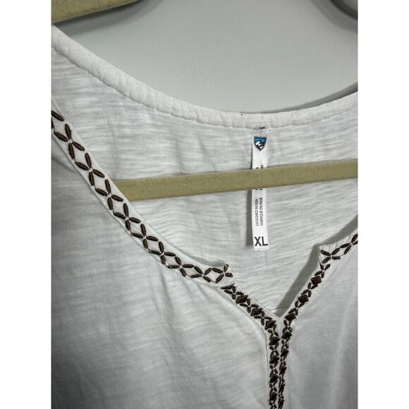 KÜHL Sleeveless Embroidered V-Neck Top Women’s XL Boho Gorpcore - Picture 4 of 7